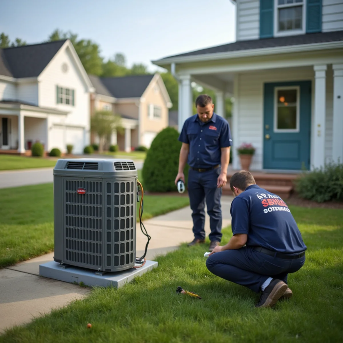 Typical Aquia Harbour home served by HVAC Stafford VA for AC and heating