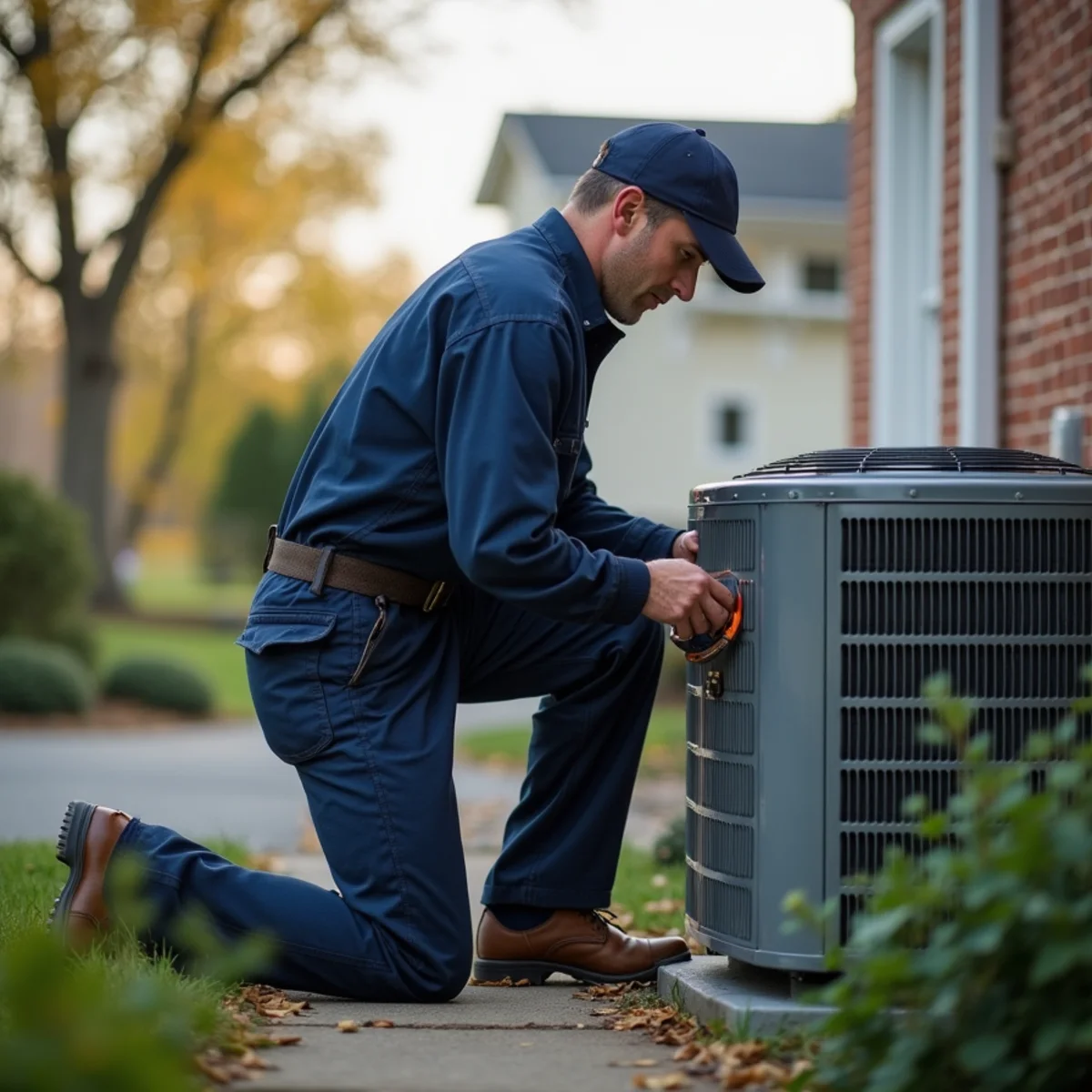 HVAC technician on a service call in Bealeton, Stafford VA