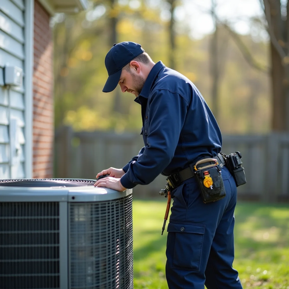 HVAC technician on a service call in Culpeper, Stafford VA