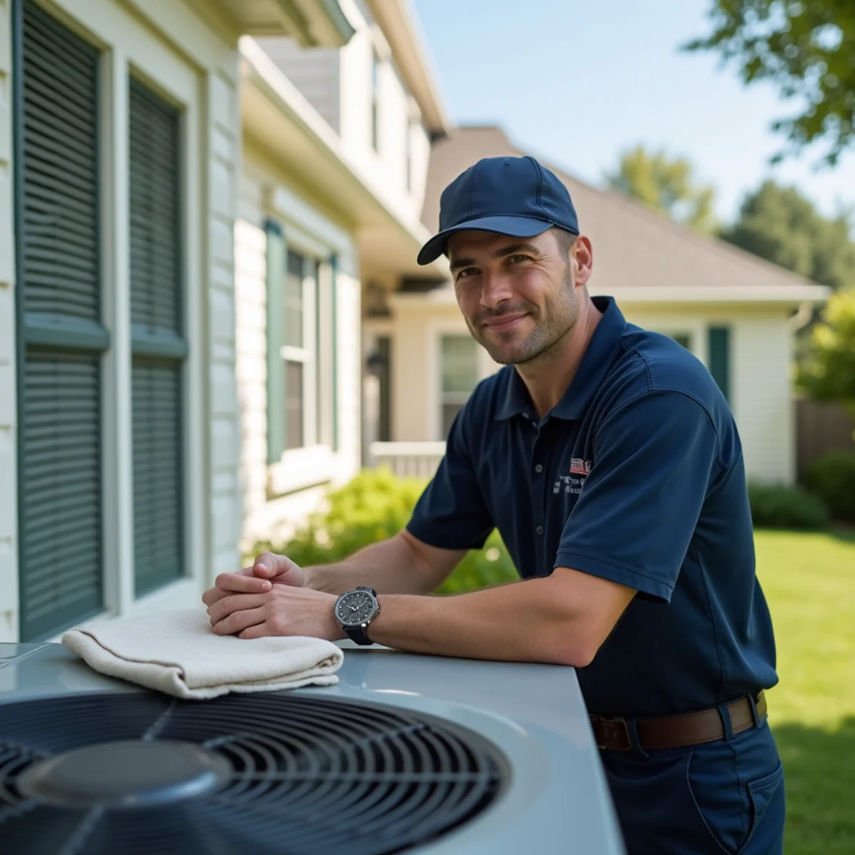 Typical Dale City home served by HVAC Stafford VA for AC and heating
