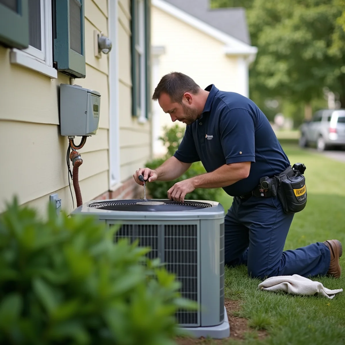 Typical Garrisonville Landing home served by HVAC Stafford VA for AC and heating