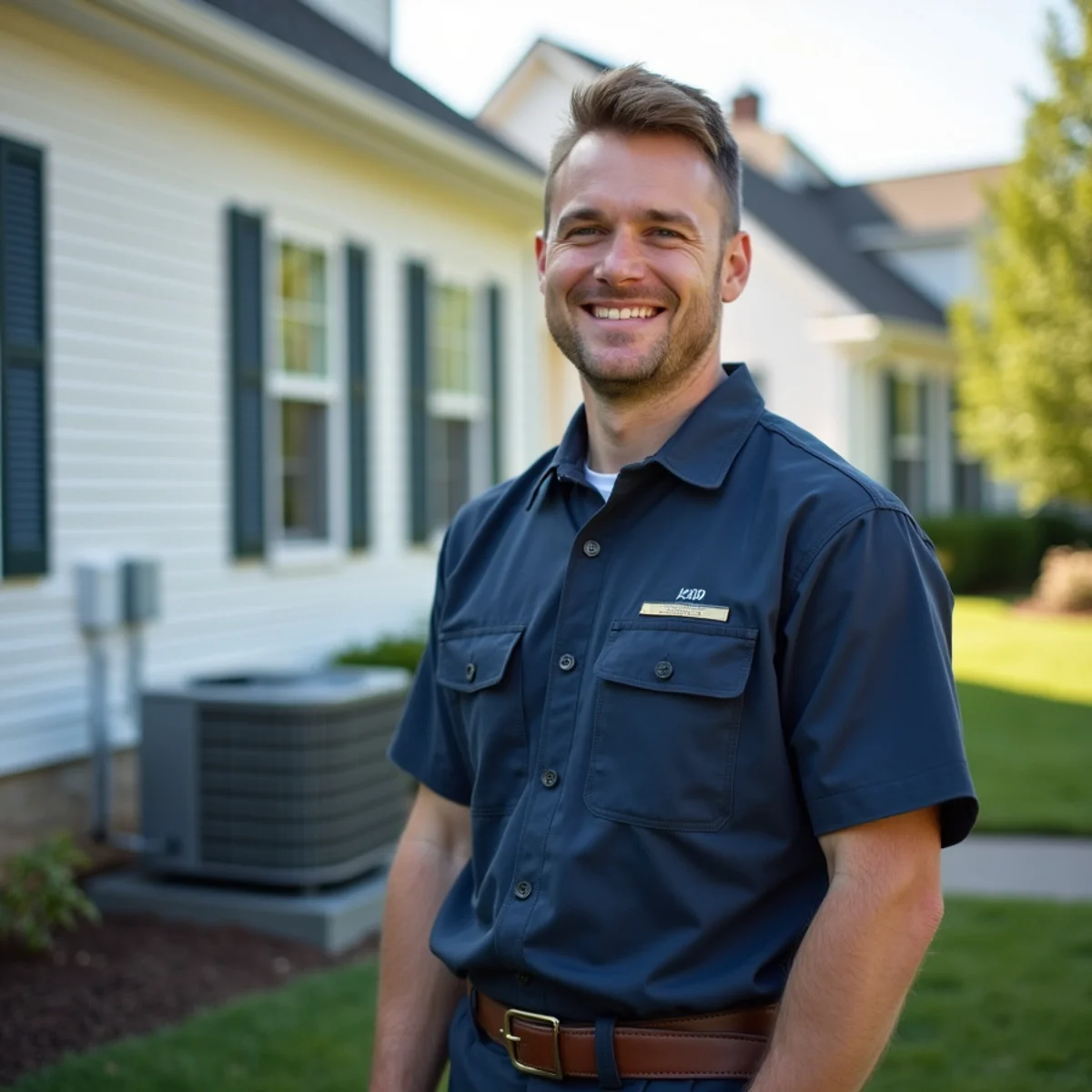 Typical Hampton Oaks home served by HVAC Stafford VA for AC and heating