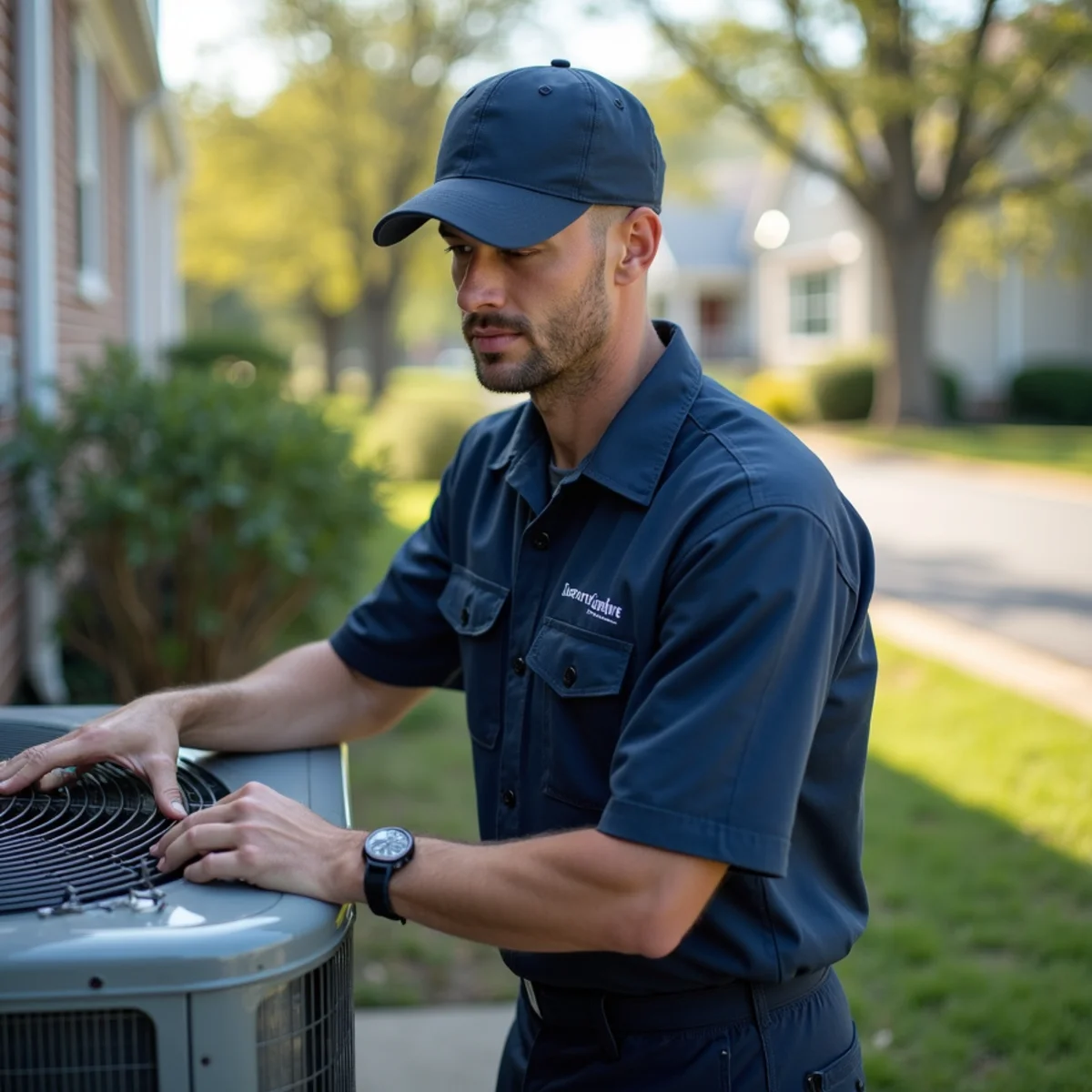 HVAC technician on a service call in Hartwood, Stafford VA