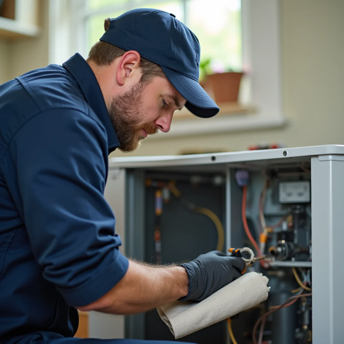 HVAC Maintenance & Tune-Ups being performed by a licensed technician at a Stafford, VA home