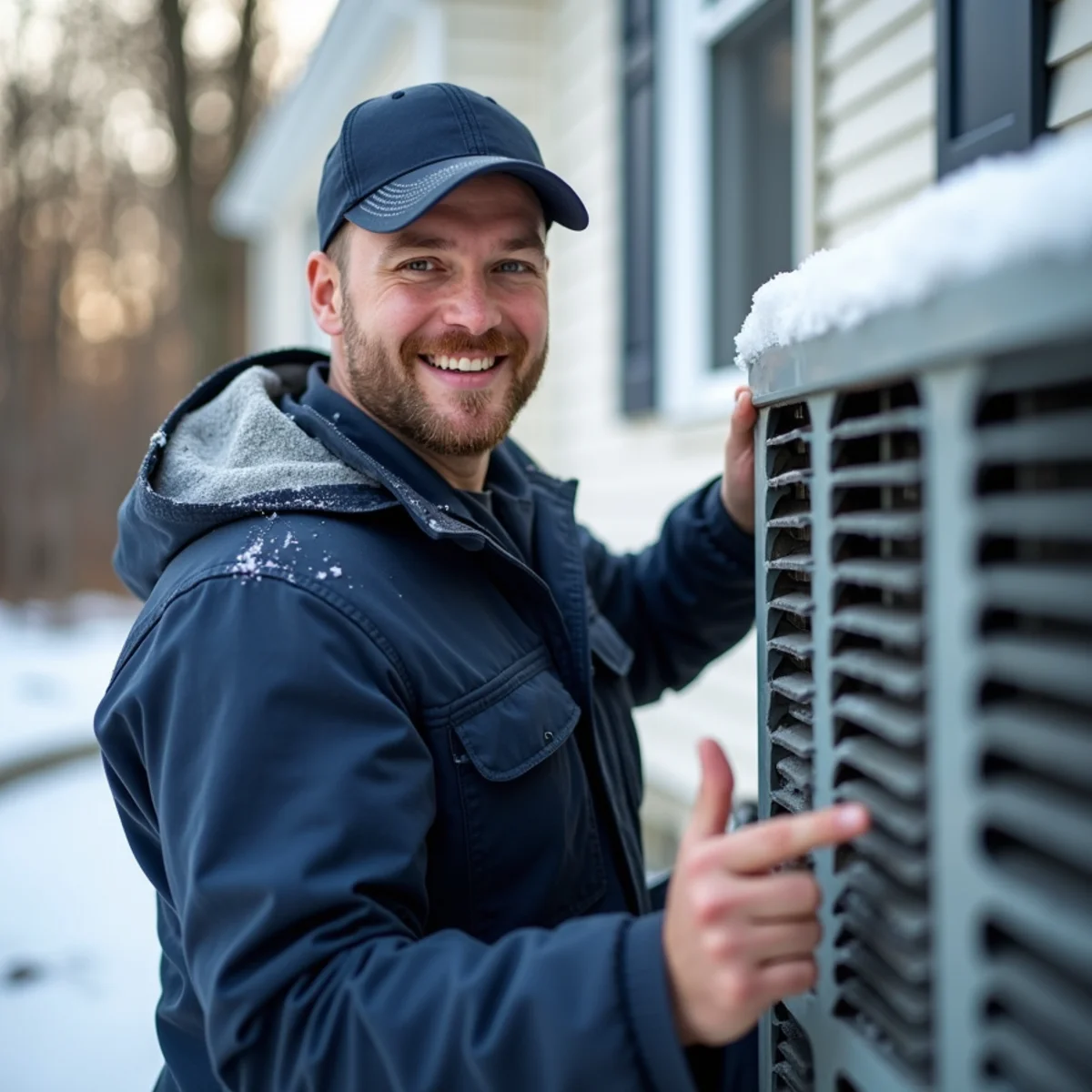 Frozen refrigerant lines and iced-over coil on a residential AC in Stafford, VA