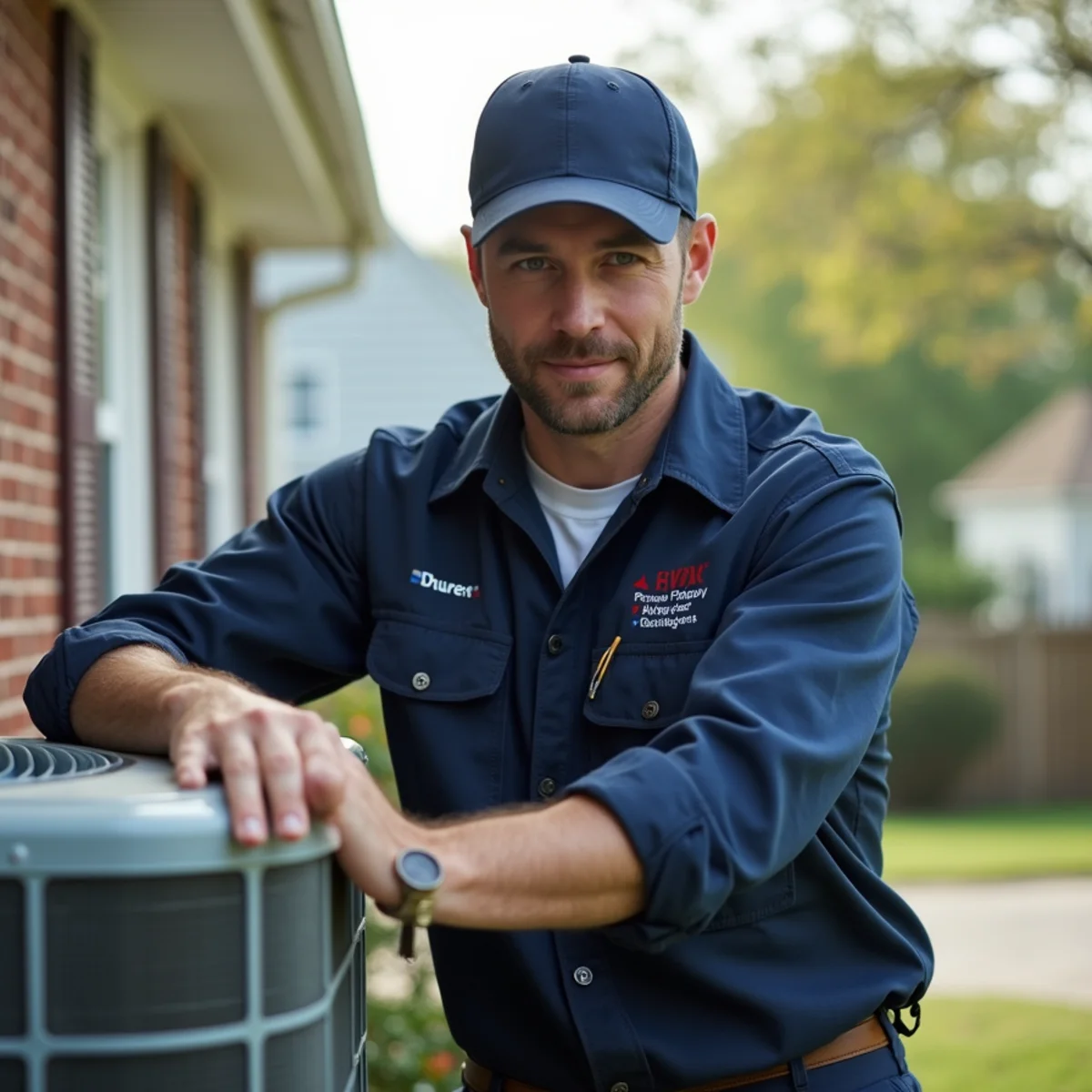 HVAC technician on a service call in King George, Stafford VA