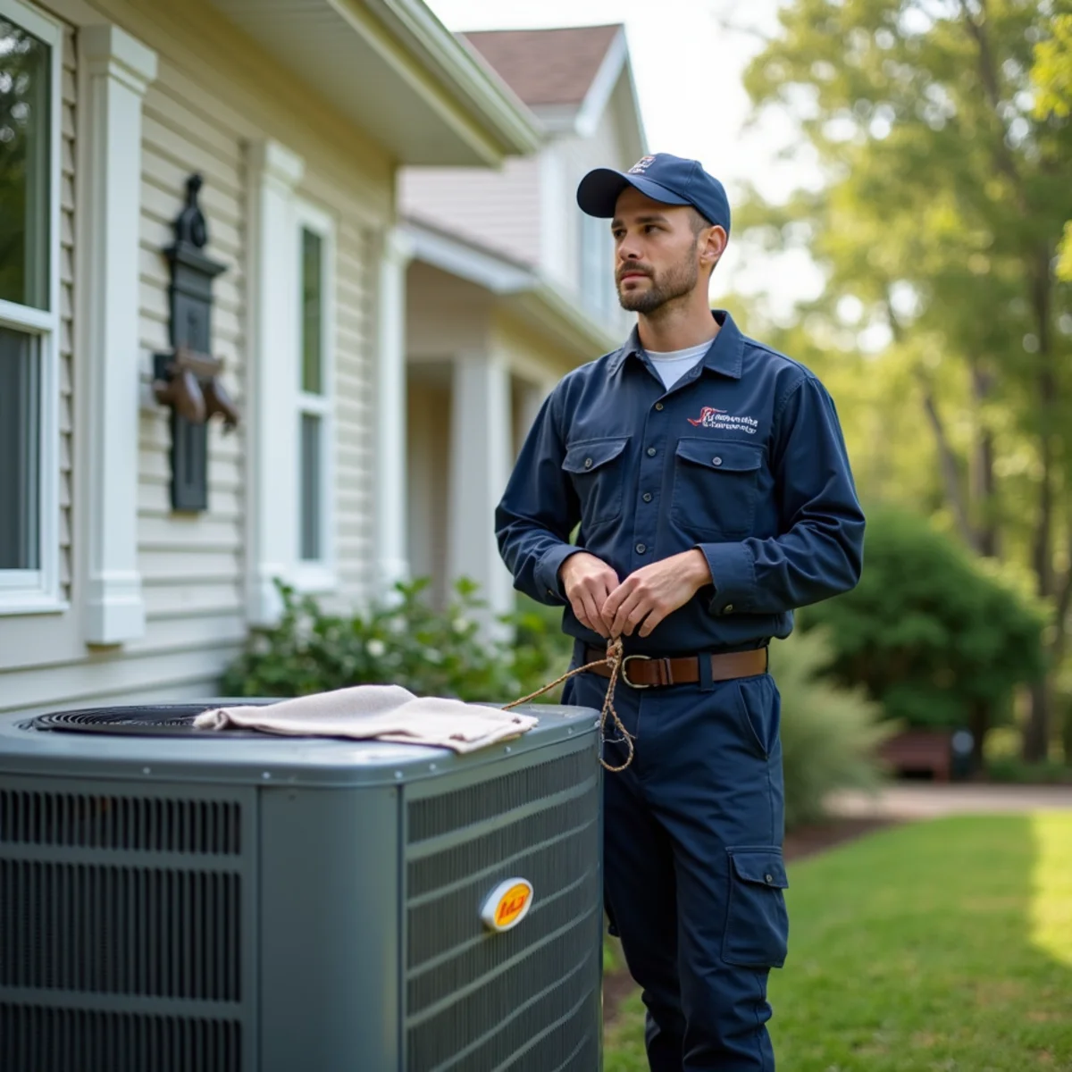 Typical Occoquan home served by HVAC Stafford VA for AC and heating