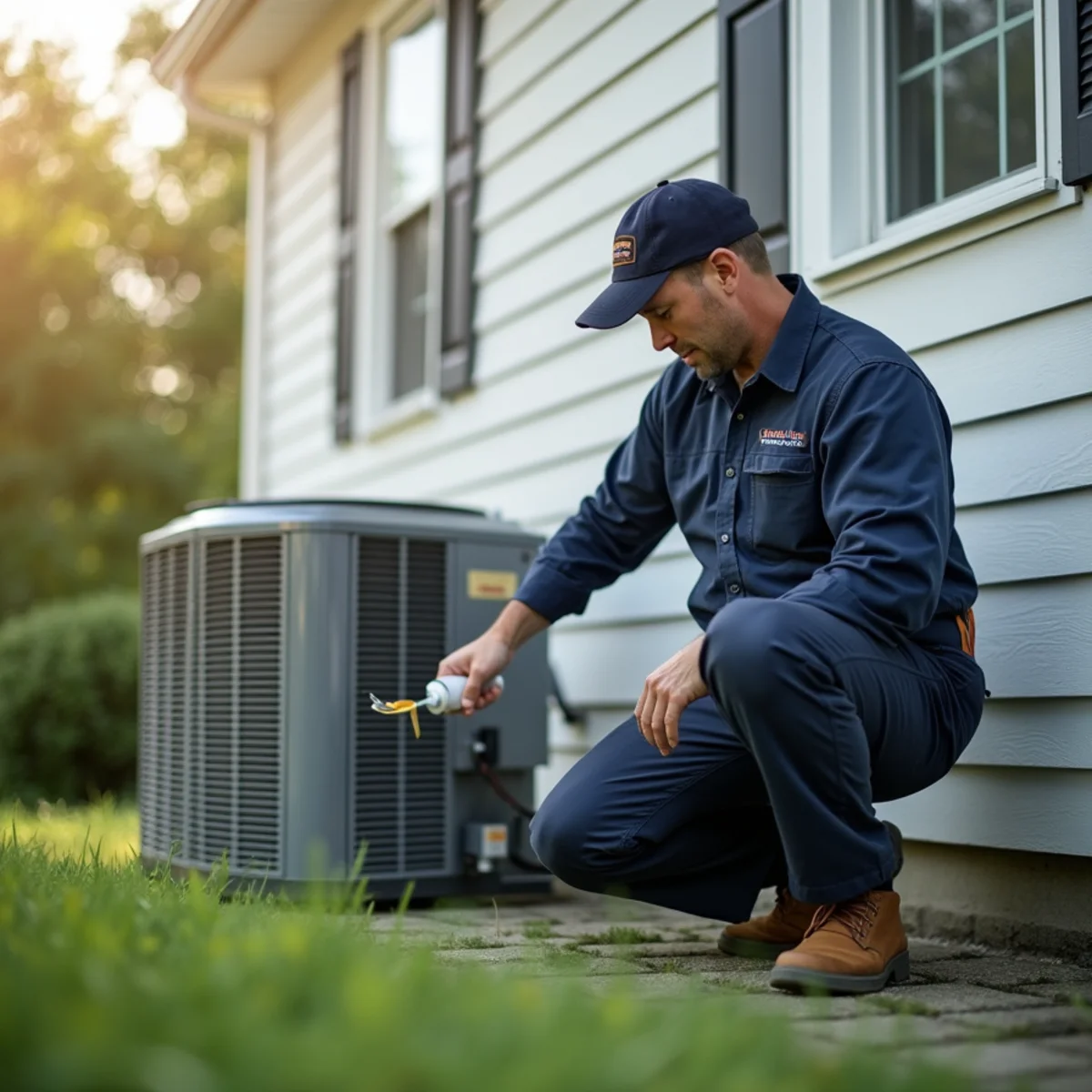 Typical Quantico home served by HVAC Stafford VA for AC and heating