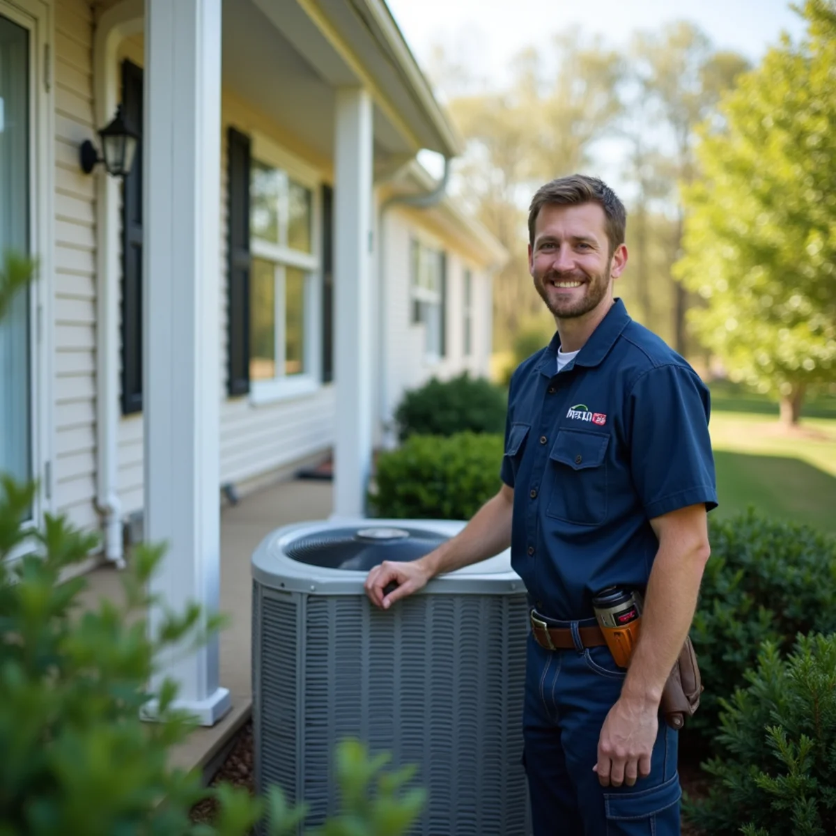 Typical Roseville Plantation home served by HVAC Stafford VA for AC and heating