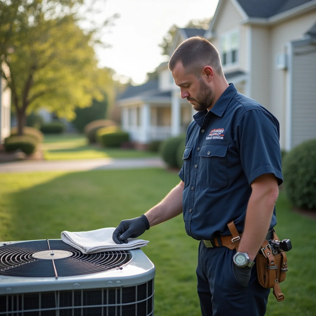 Typical Settler's Landing home served by HVAC Stafford VA for AC and heating
