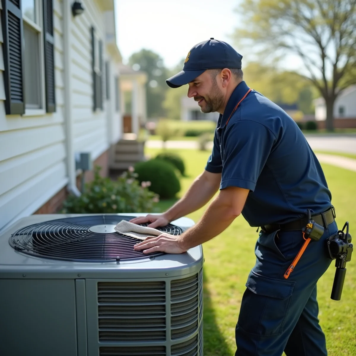 Typical Seven Lakes home served by HVAC Stafford VA for AC and heating
