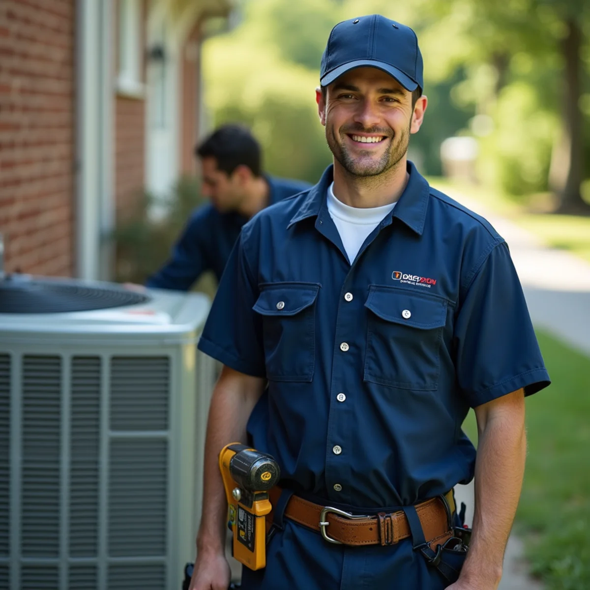 HVAC technician on a service call in Seven Lakes, Stafford VA