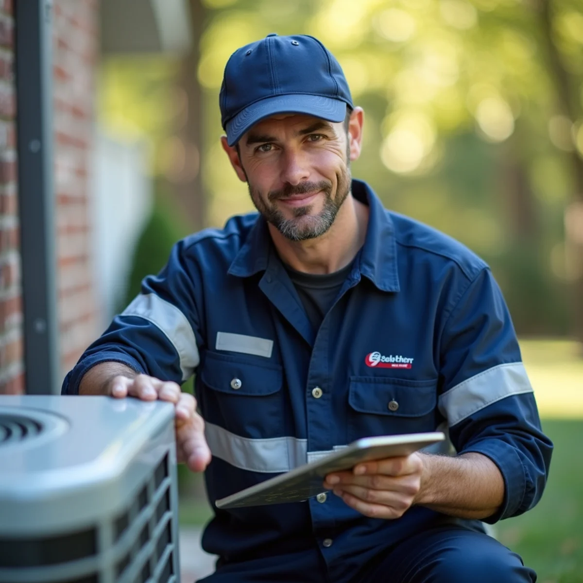 HVAC technician on a service call in Southern Gateway, Stafford VA