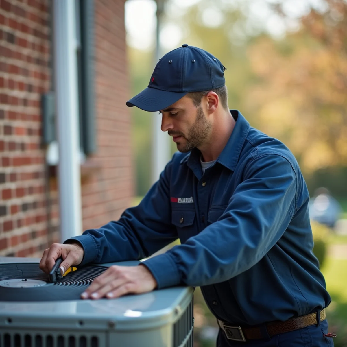 HVAC technician on a service call in Spotsylvania Courthouse, Stafford VA