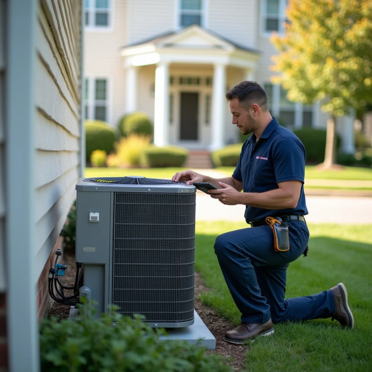 Typical Triangle home served by HVAC Stafford VA for AC and heating